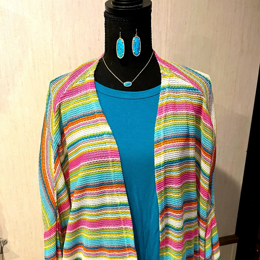 Tank and colorful shawl